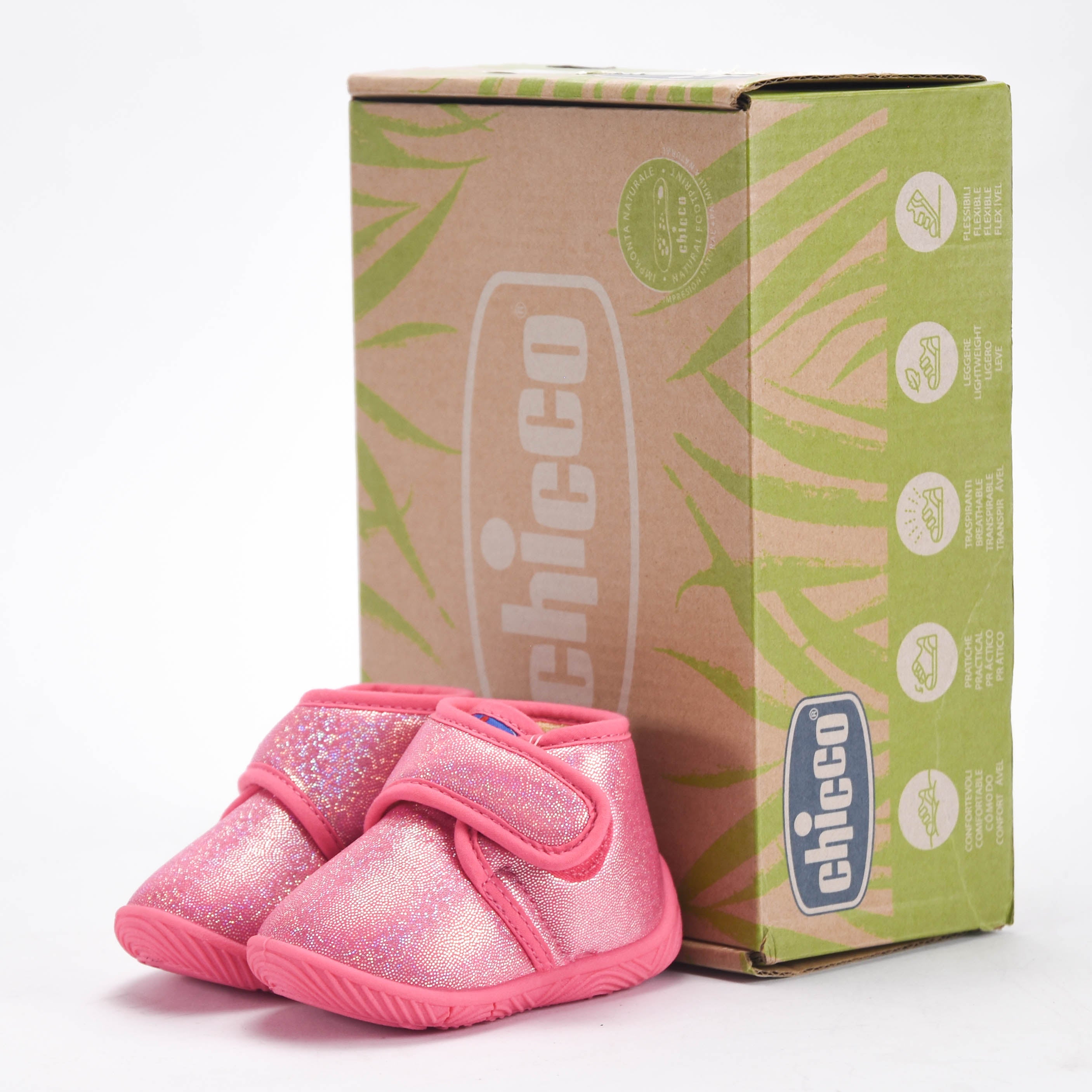 Chicco Chaussons Premier Pas Pailletés Bébé Fille