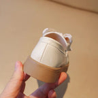 Kimland Mocassins Beige à Nœud Élégants pour Fille