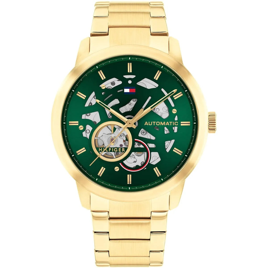 Tommy Hilfiger Montre Automatique Cadran Vert Homme