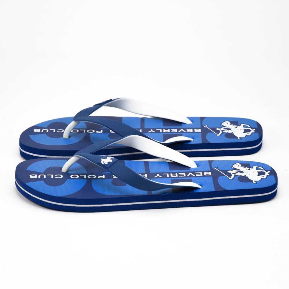 Beverly Hills Polo Club Claquettes Logo Bleu Homme