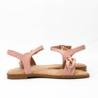 Kimland Sandales Femme Élégantes à Chaîne Rose