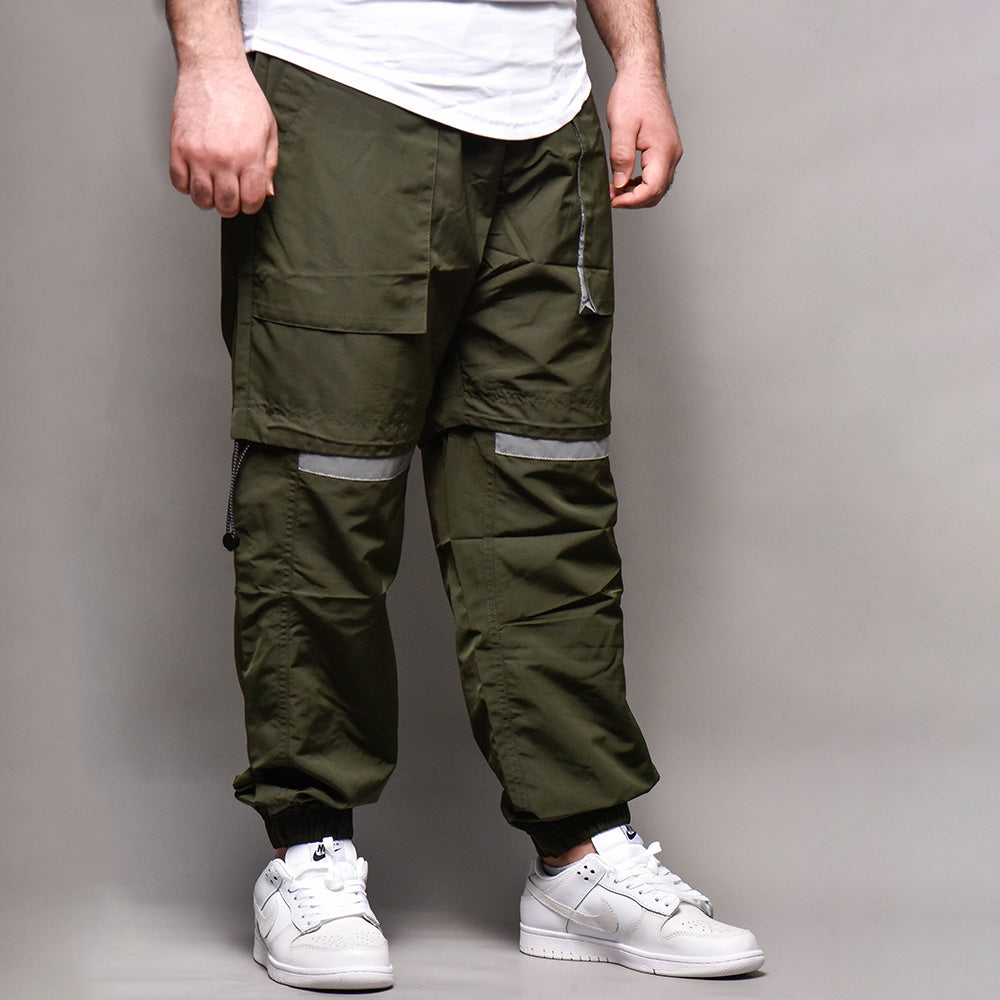 SEM/R Pantalon Cargo Réfléchissant Style Techwear Homme