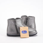 Chicco Bottines Argentées Brillantes avec Nœud Fille