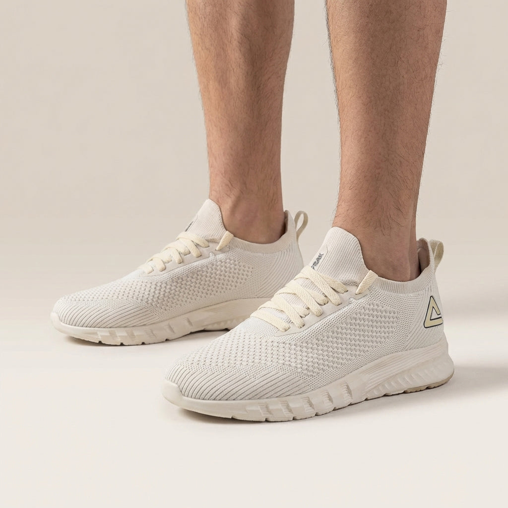 Peak Baskets Running Confortables Beige Homme