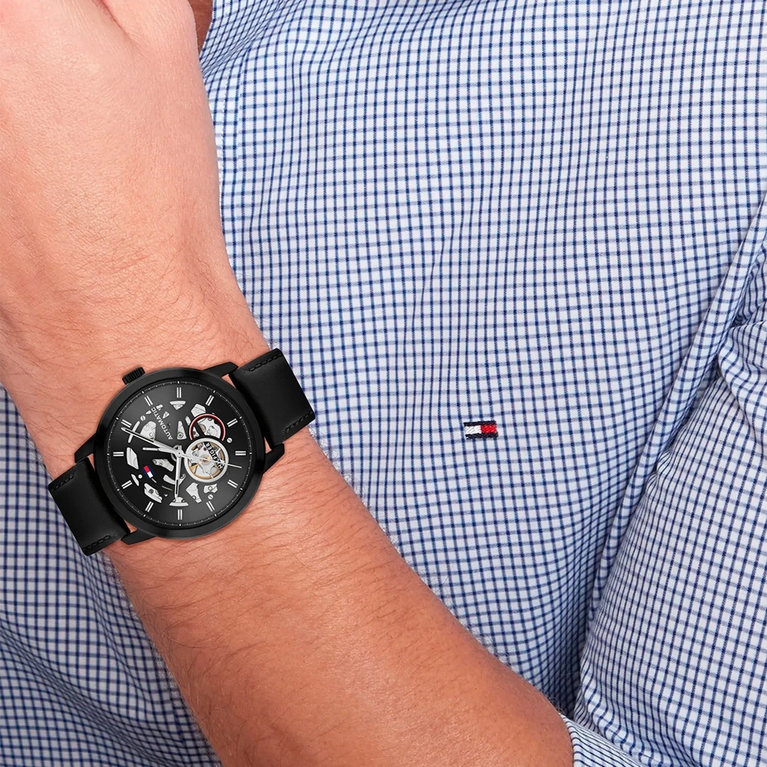 Montre Tommy Hilfiger Automatique Cadran Squelette Homme