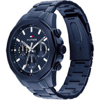 Tommy Hilfiger Montre Homme Bracelet Acier Bleu Élégante