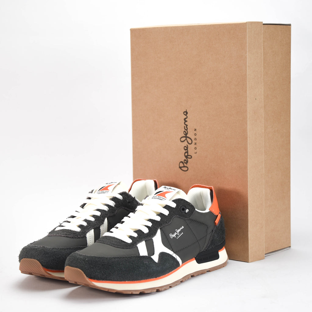 Pepe Jeans Sneakers Retro Running Gris et Orange Homme