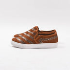 André Baskets Slip-on Daim Pailleté Femme