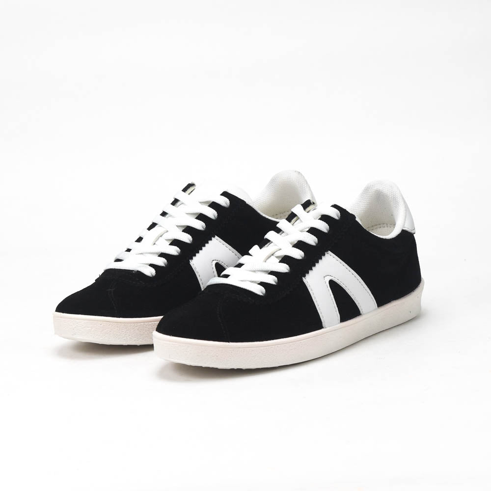 André Baskets Basses Style Urbain Noir et Blanc Homme