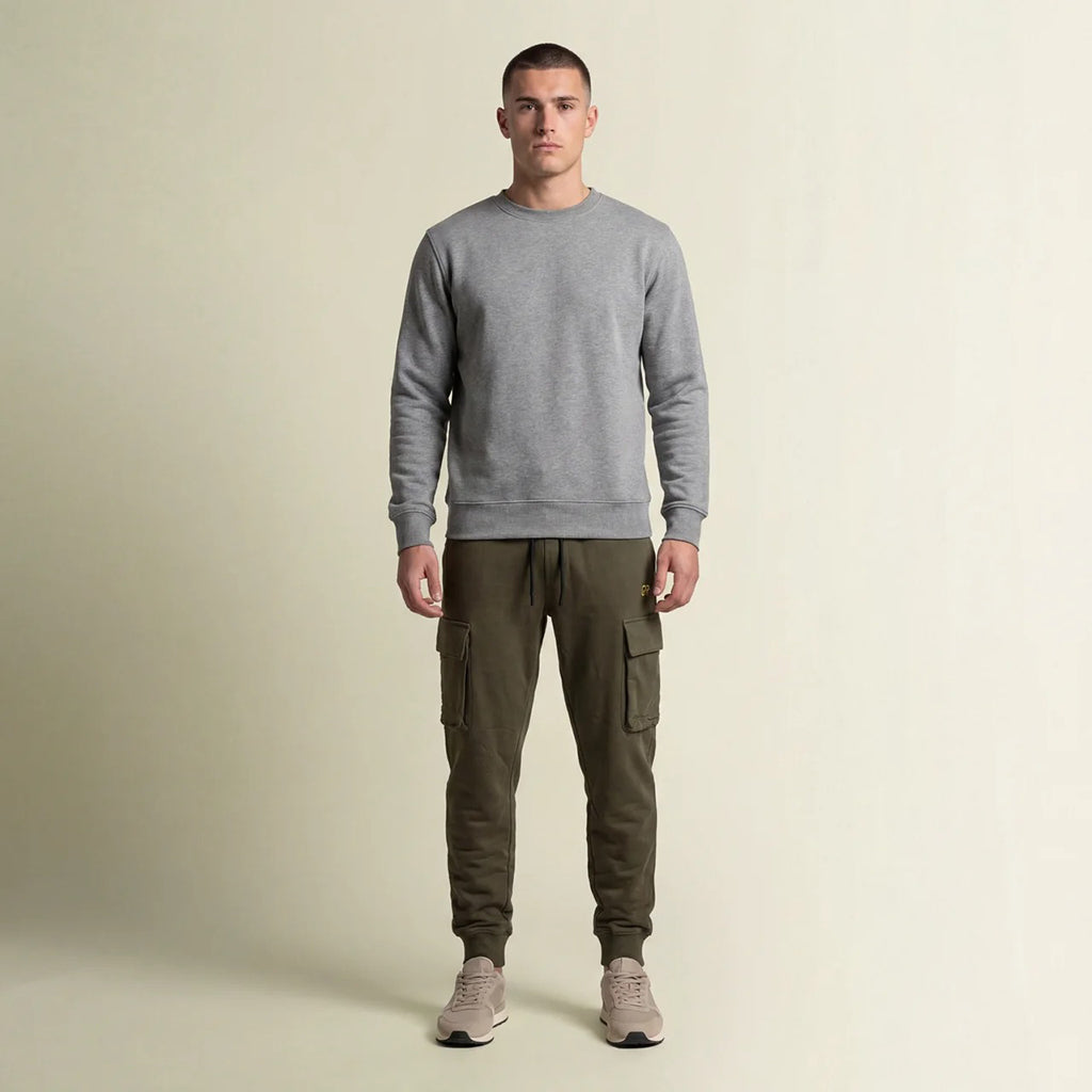 DEPART Pantalon Jogging Cargo Slim Homme Kaki