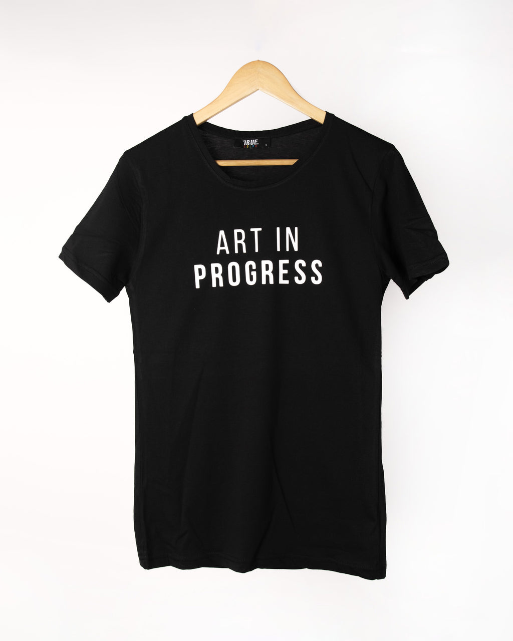 T-shirt Noir Art In Progress Homme Style Décontracté
