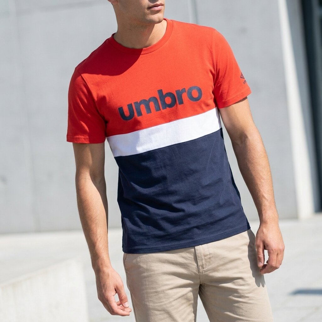 Umbro T-shirt Sportif Tricolore Homme