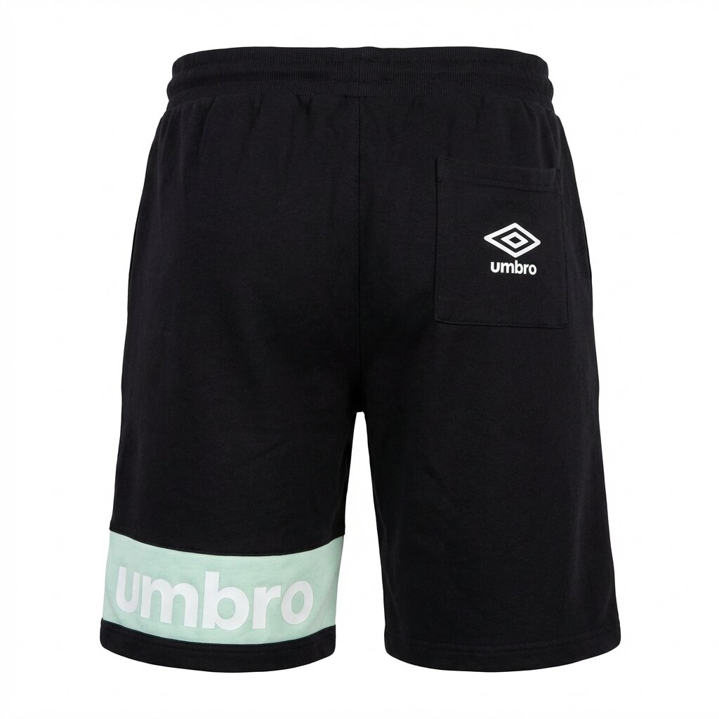 Umbro Short Sportif Noir et Vert Homme