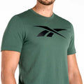 Reebok T-shirt en Coton Logo Vector Vert Homme