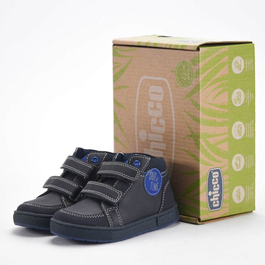 Chicco Baskets Montantes à Scratch Enfant Bleu Marine