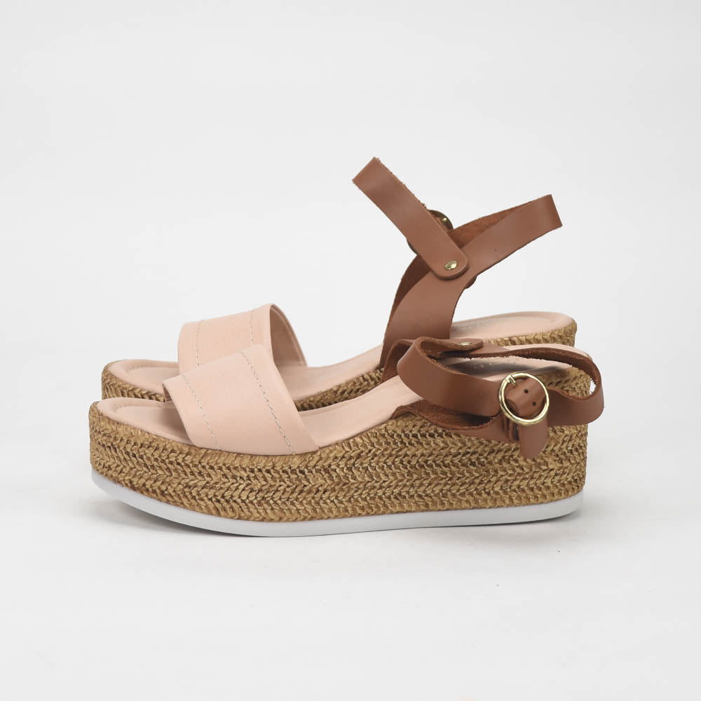 André Sandales Compensées Style Espadrille Femme