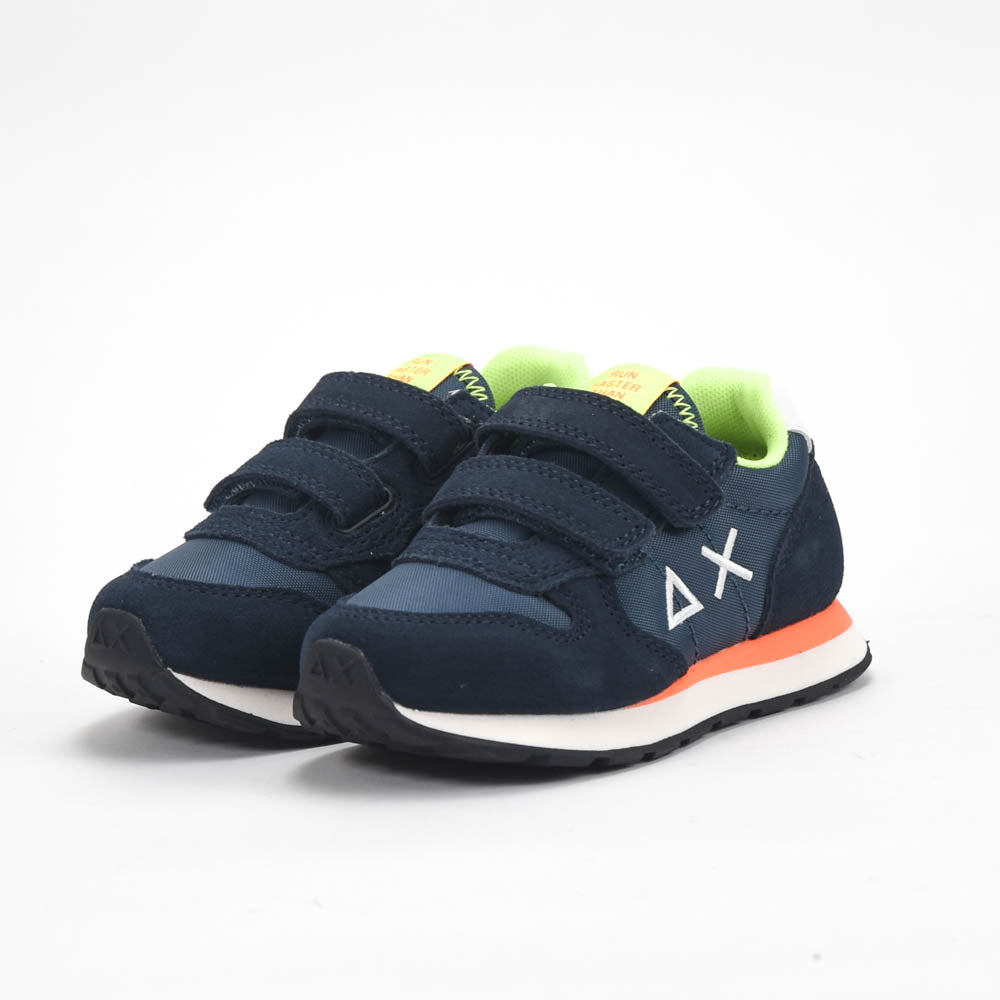 SUN68 Sneakers à Scratch en Daim et Textile Enfant