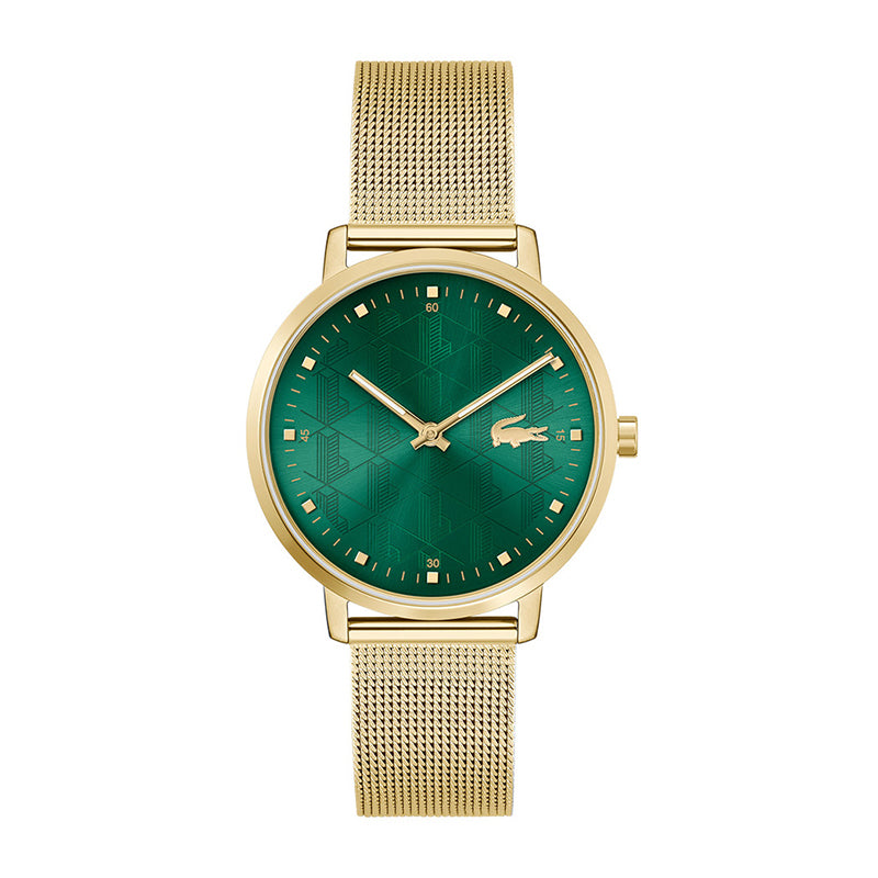 Montre Lacoste Bracelet Maille Milanaise Dorée Élégante Femme
