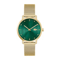 Montre Lacoste Bracelet Maille Milanaise Dorée Élégante Femme