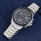 Tommy Hilfiger Montre Bracelet Acier Inoxydable Élégante Homme