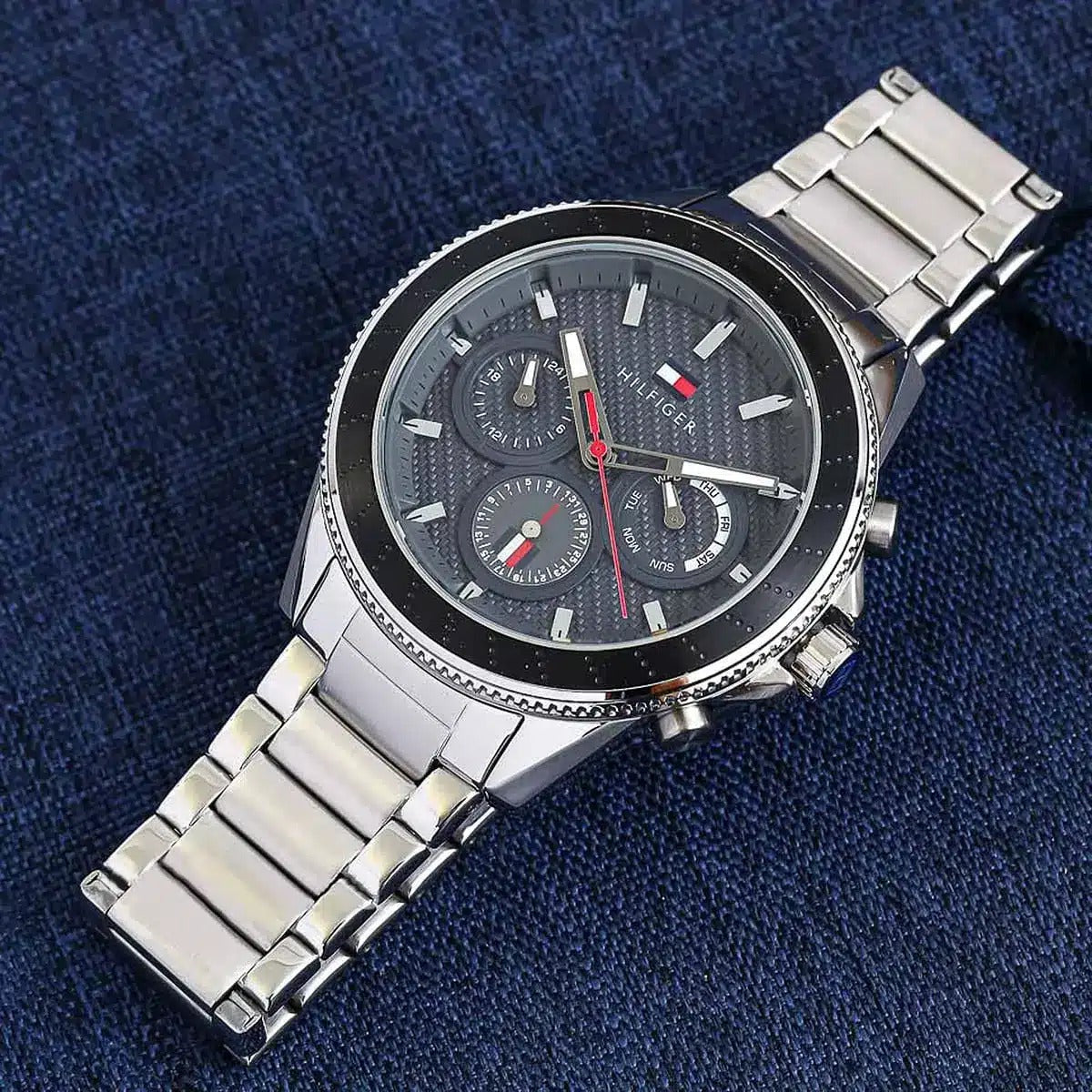 Tommy Hilfiger Montre Bracelet Acier Inoxydable Élégante Homme