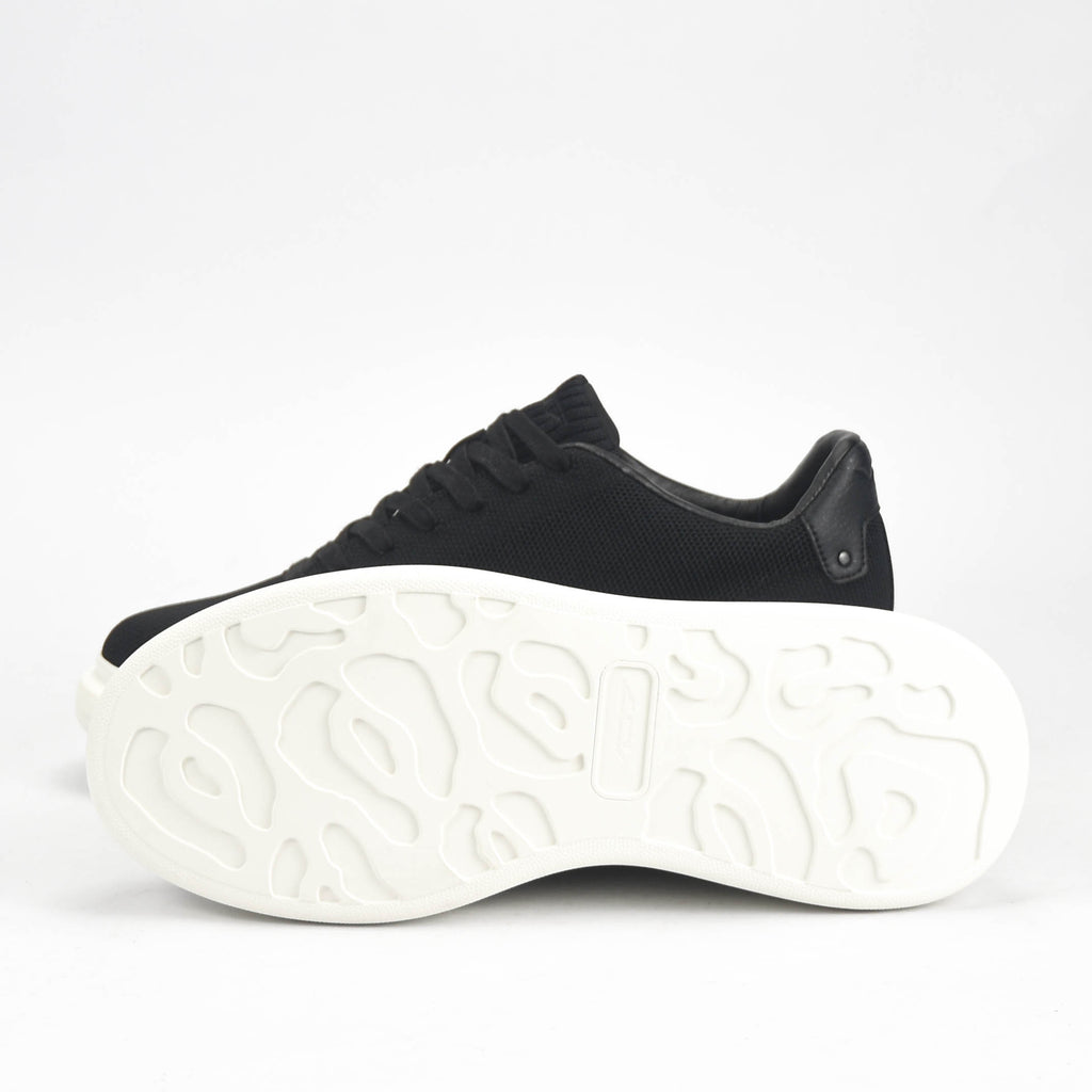 VO7 Baskets Elysee Knit Noir Confortables Homme