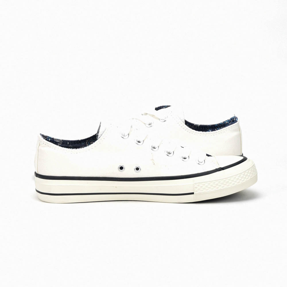 André Baskets Basses Toile Blanc Homme