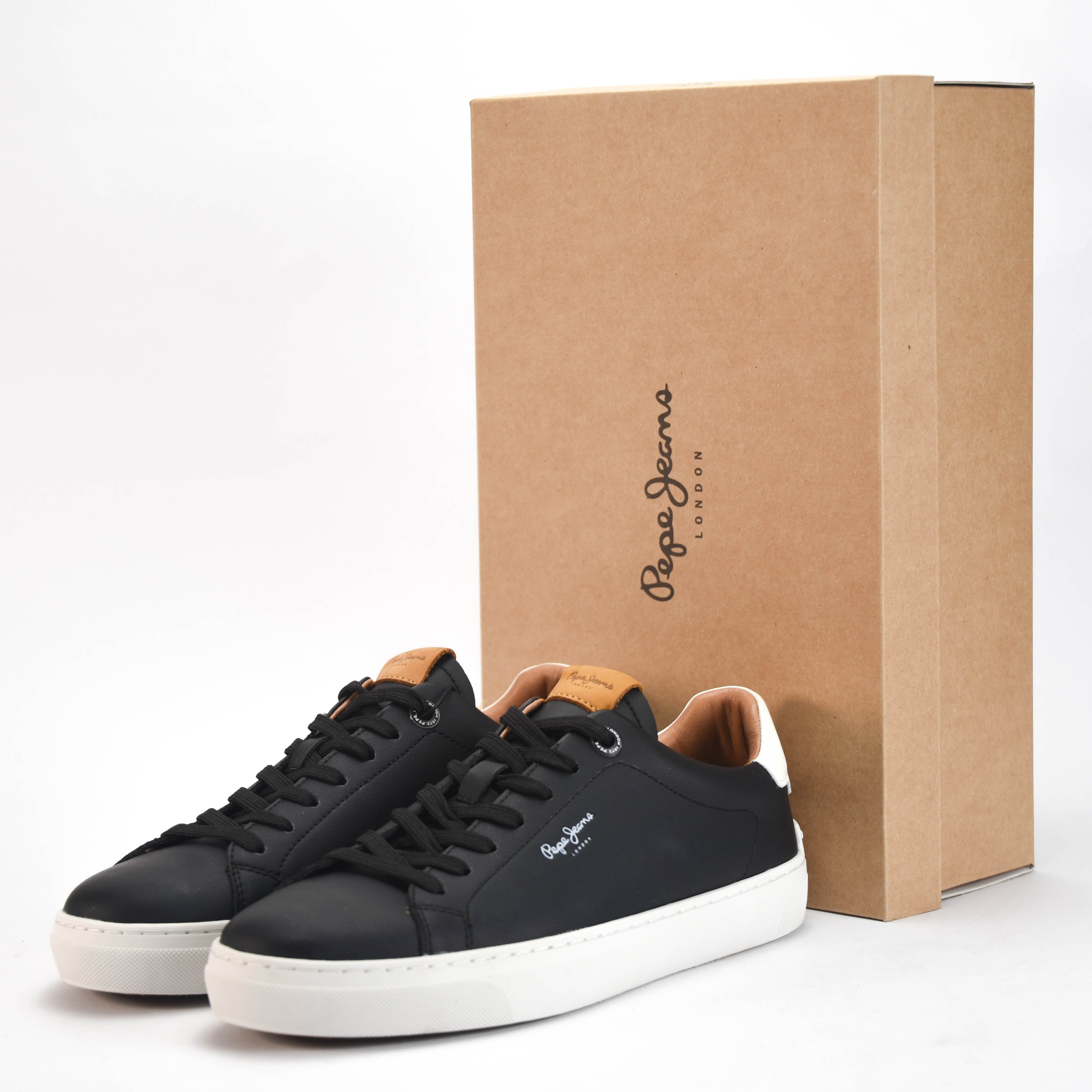 Pepe Jeans Sneakers Camden Club Cuir Noir Homme