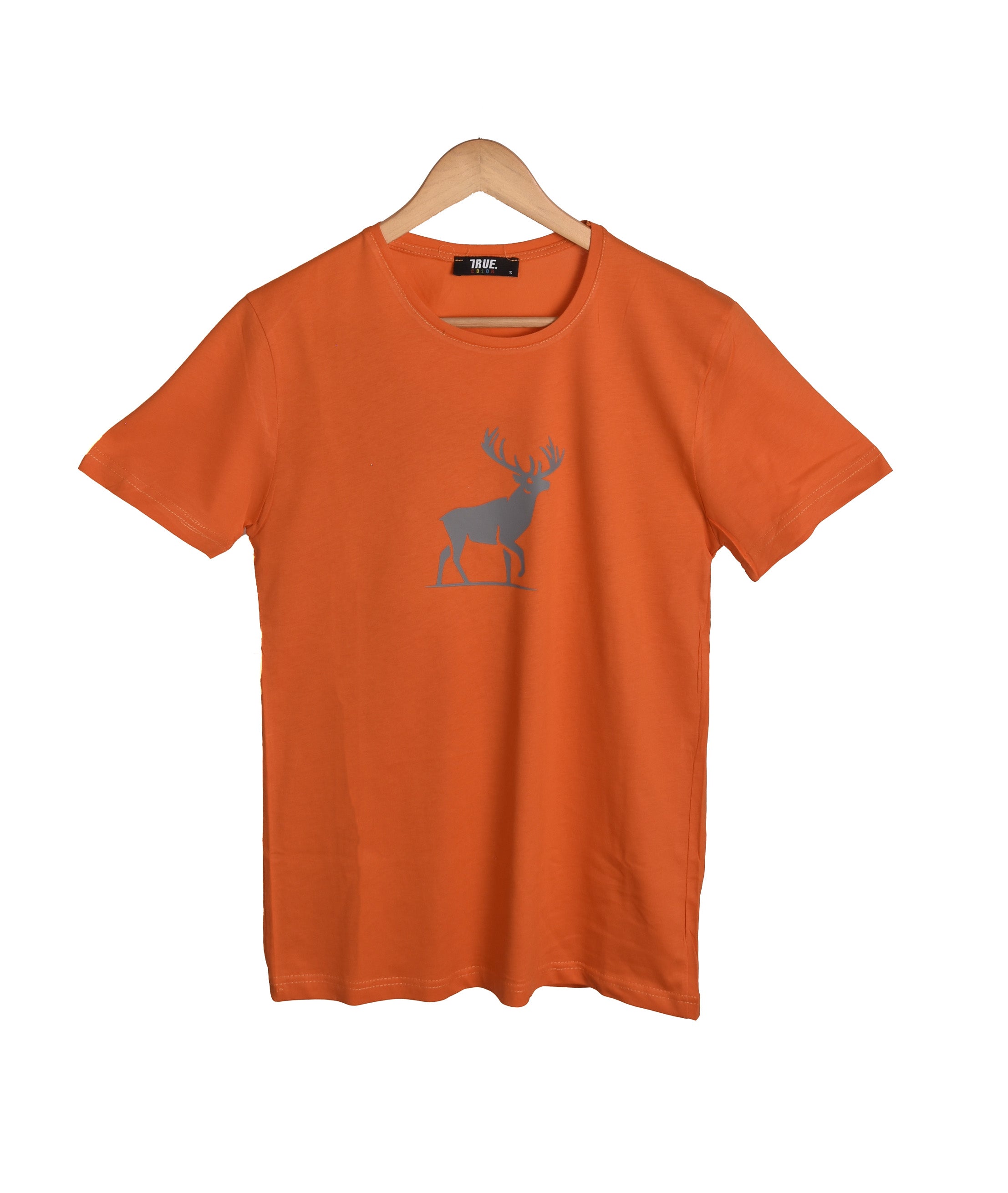 T-shirt ORANGE MOTIF CERF