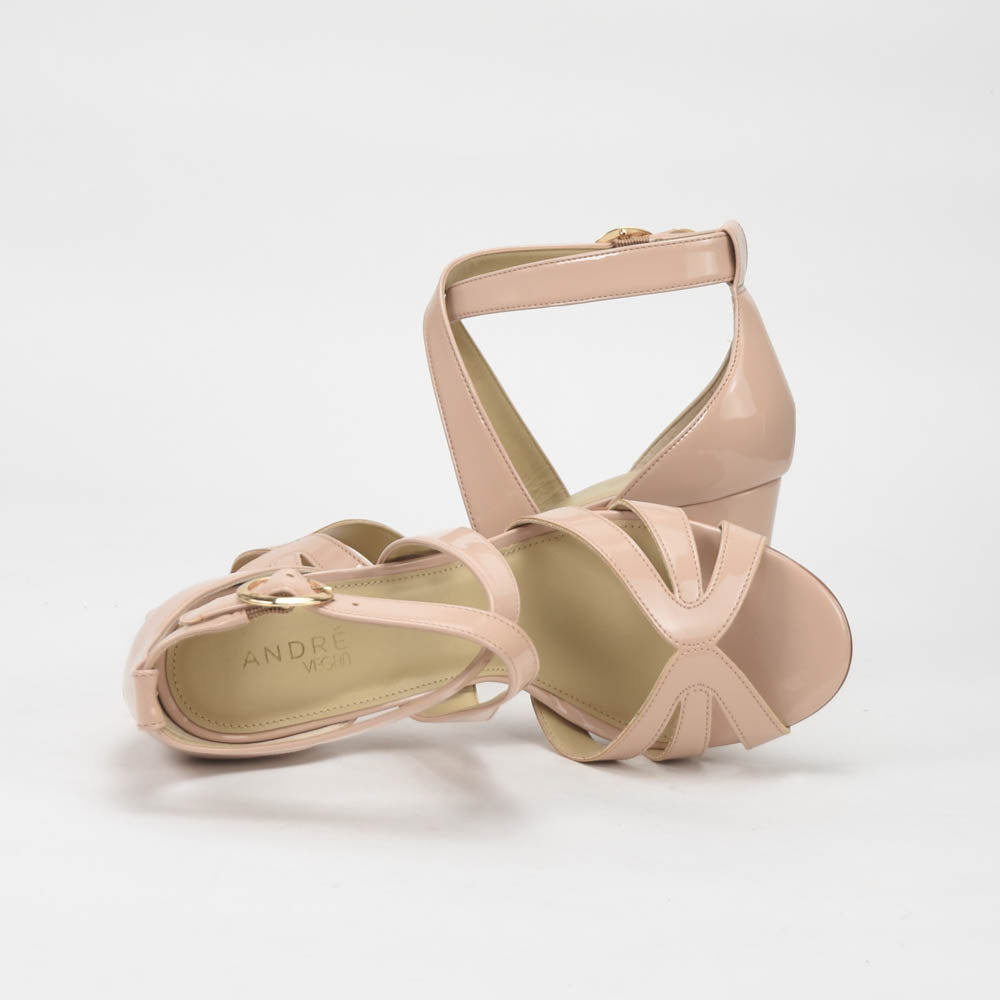 André Sandales à Talons Vernies Élégantes Femme