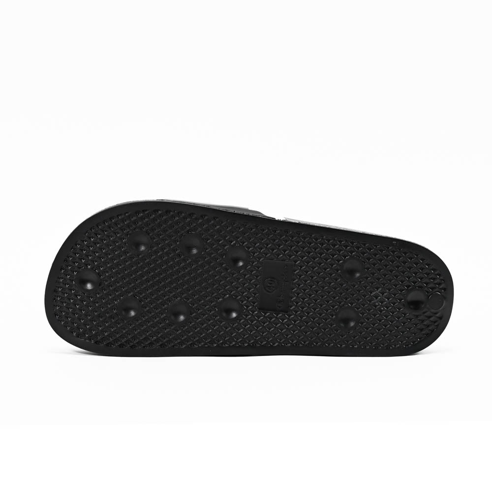 Champion Claquettes Logo Noir Confortable Homme