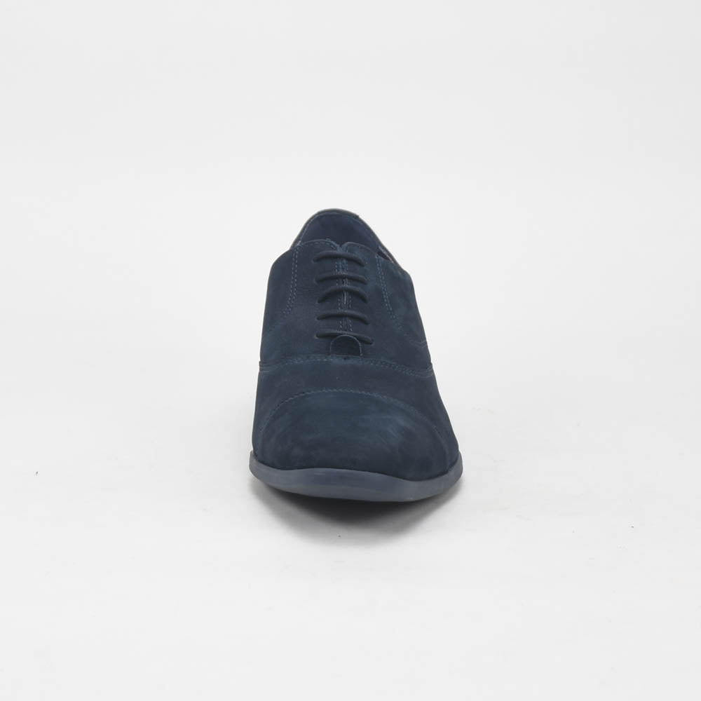 André Chaussures Richelieu Daim Bleu Élégant Homme