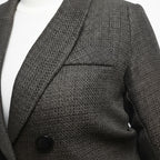 Kimland Veste Blazer Élégante Texturée Femme