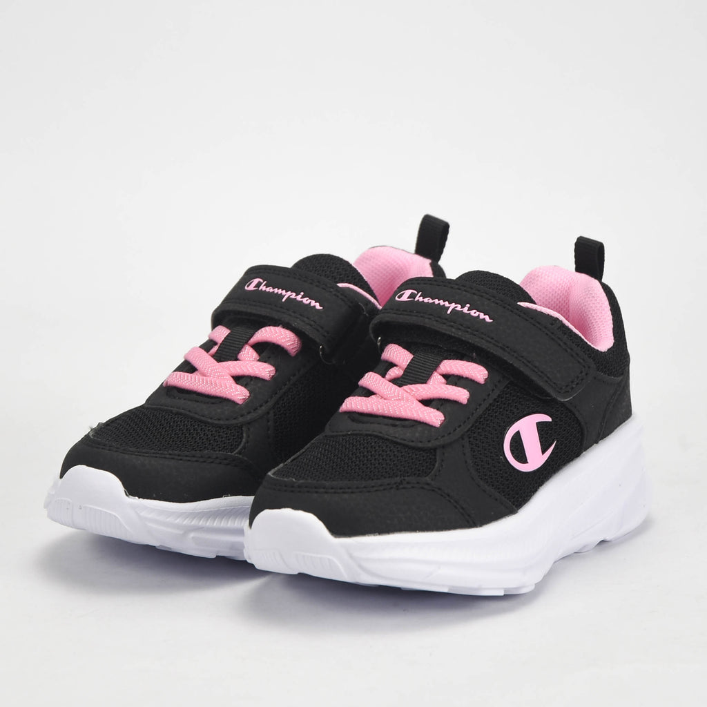 Champion Baskets Respirantes Noir et Rose Fille