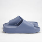 Peak Claquettes Slippers Confortables Bleu Gris Homme