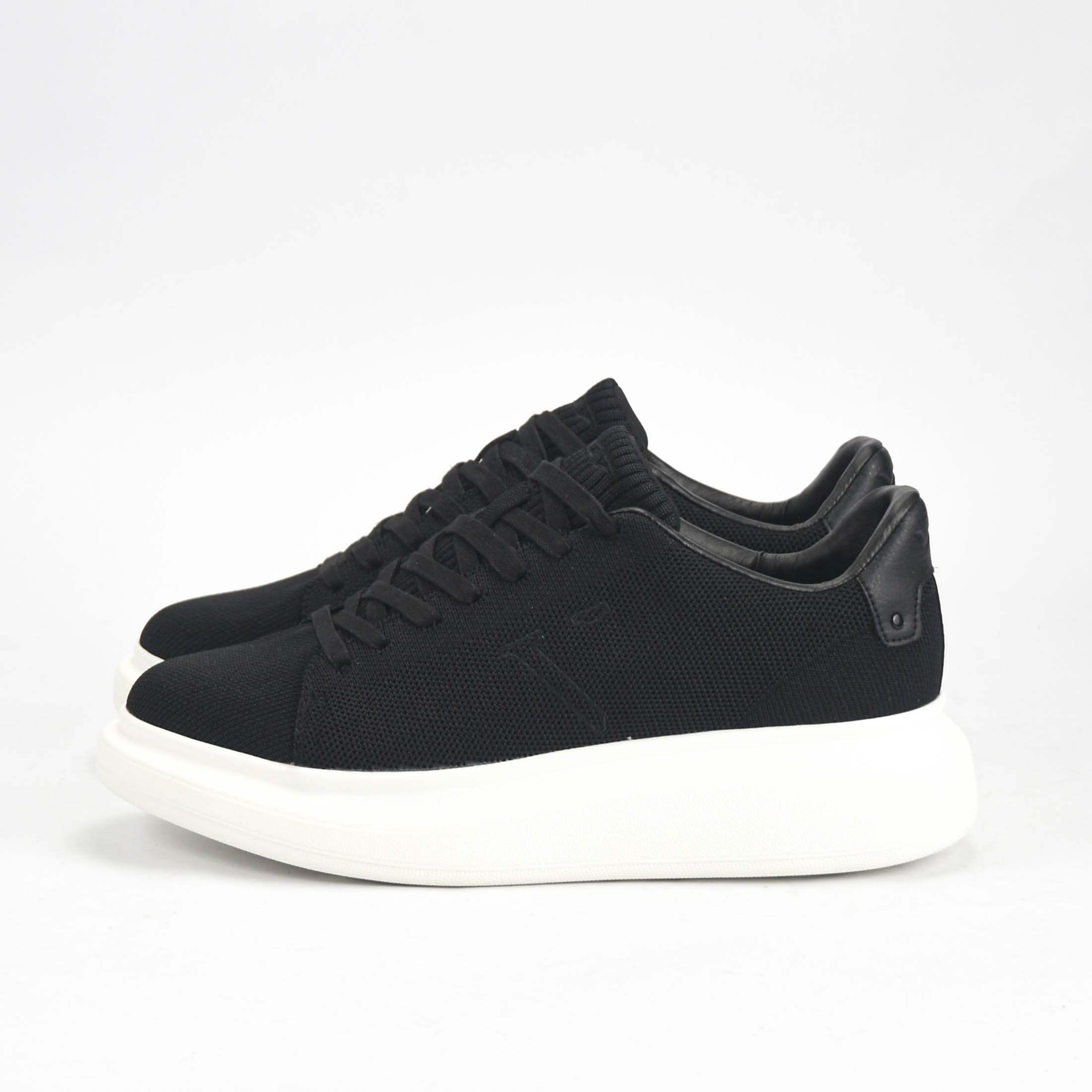 VO7 Baskets Elysee Knit Noir Confortables Homme