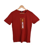 T-shirt True Color Rouge Imprimé Homme