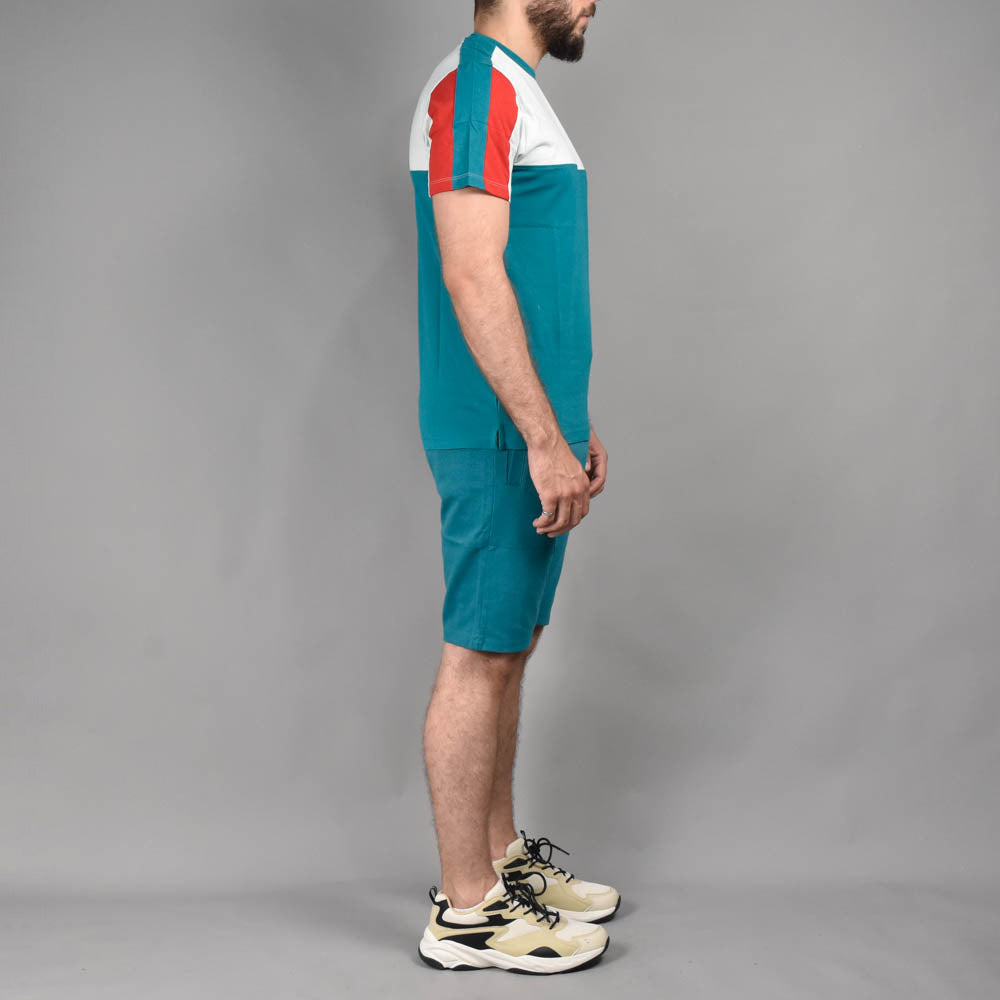 HARD1 Ensemble T-shirt et Short Color-block Homme