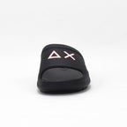 SUN68 Claquettes Logo Noir Confortable Homme