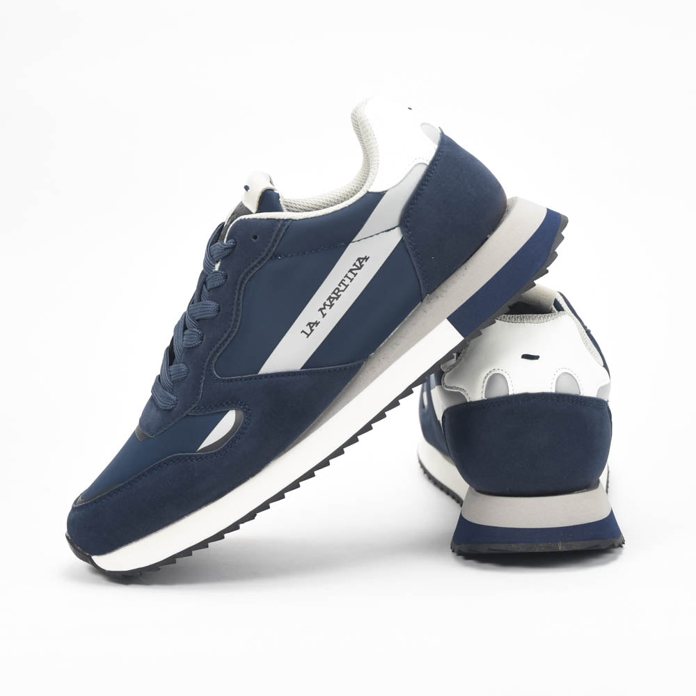 La Martina Baskets Style Décontracté Bleu Homme
