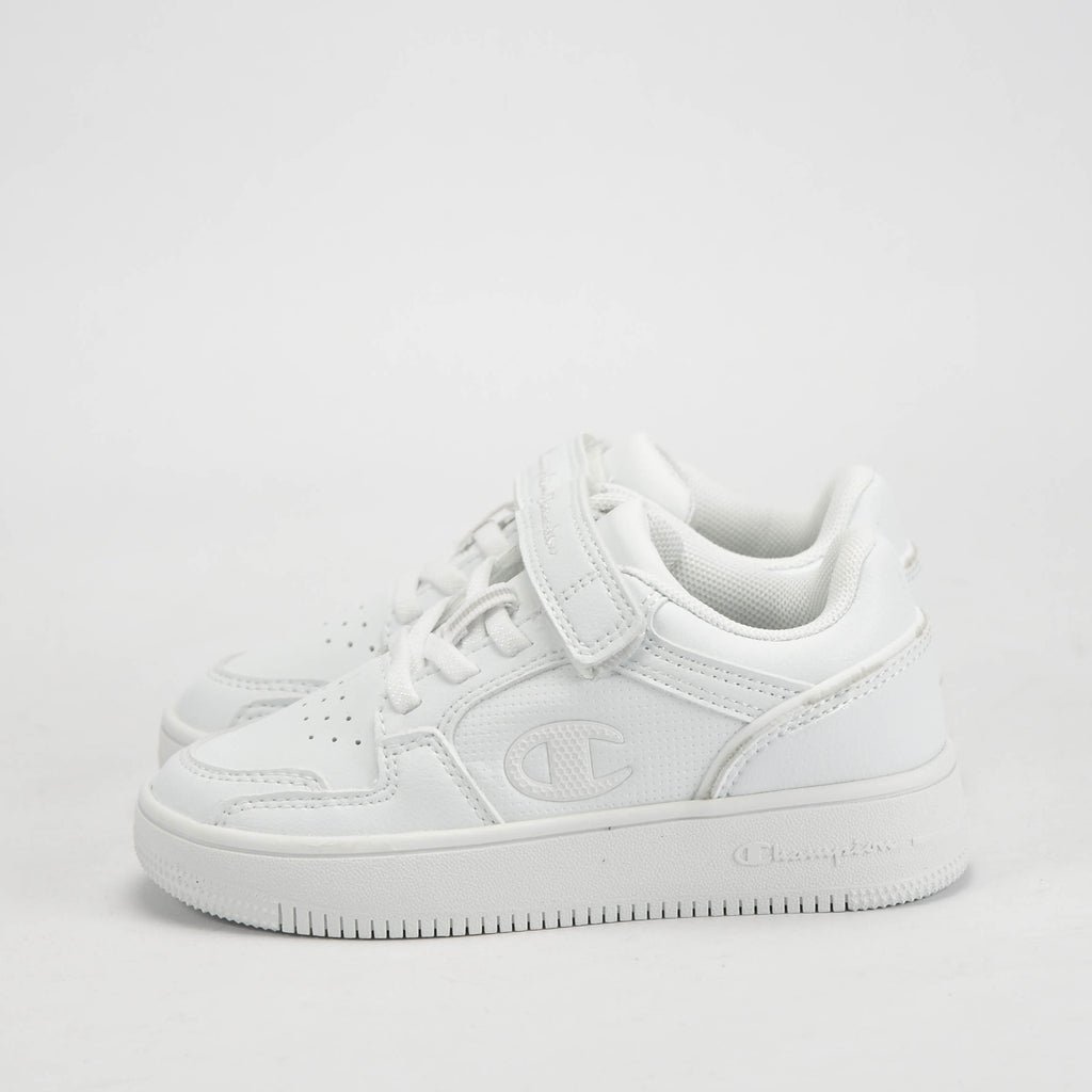 Champion Baskets Basses Blanches à Velcro Enfant