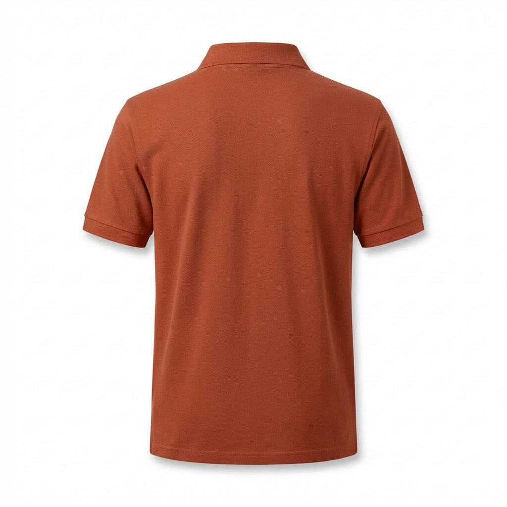 Kimland Polo Homme Couleur Rouille Élégant