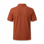 Kimland Polo Homme Couleur Rouille Élégant