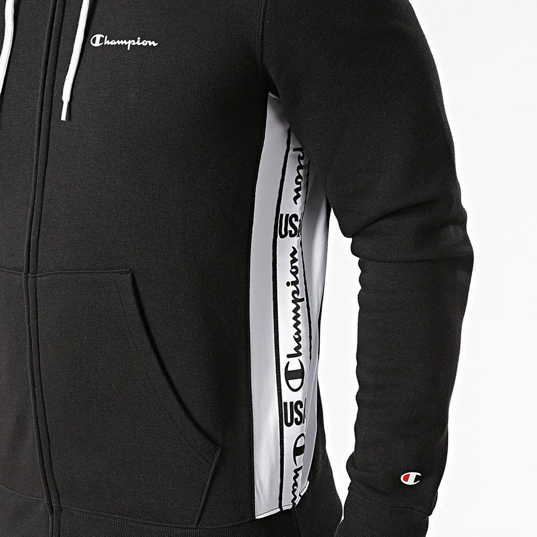 Champion Survêtement Complet à Capuche Noir Homme