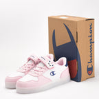 Champion Baskets Basses Roses et Blanches Fille