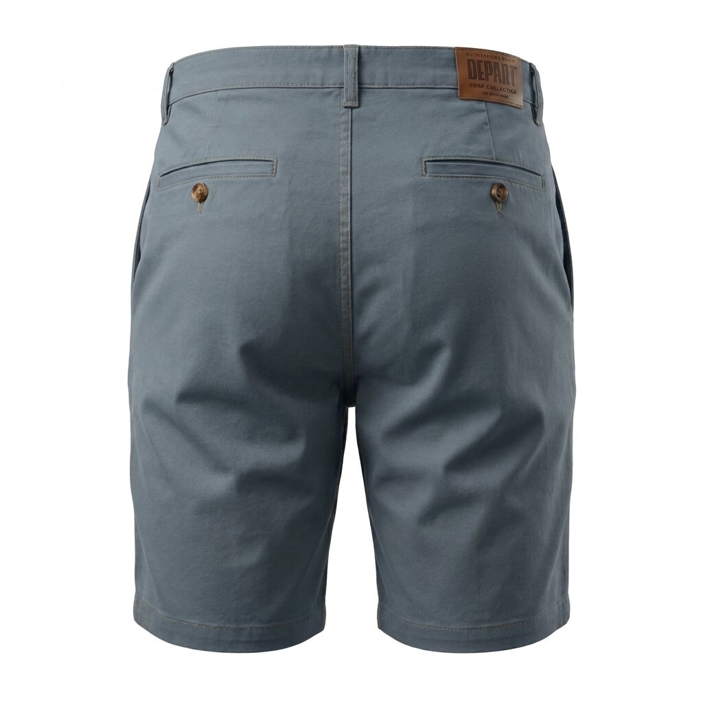 Kimland Short Chino Casual Homme Gris