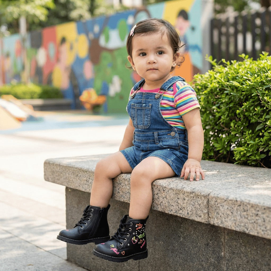 Chicco Bottines à Cœurs et Strass pour Fille