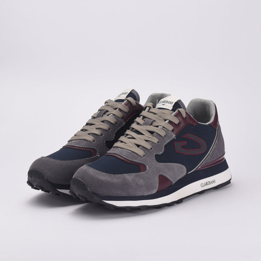 Guardiani Sneakers Casual en Cuir et Daim Homme
