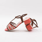 André Sandales à Talons Brides Multicolores Femme