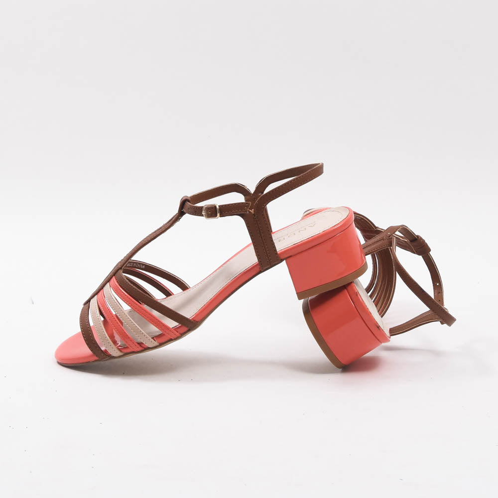 André Sandales à Talons Brides Multicolores Femme